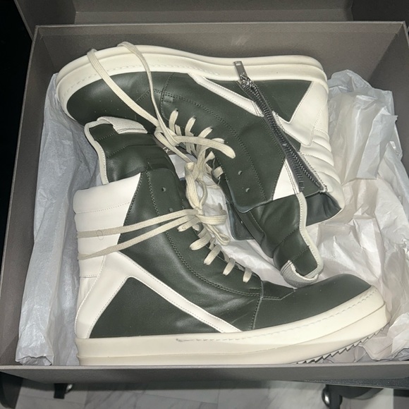 Green Rick Ownes Geo Baskets Size 43
